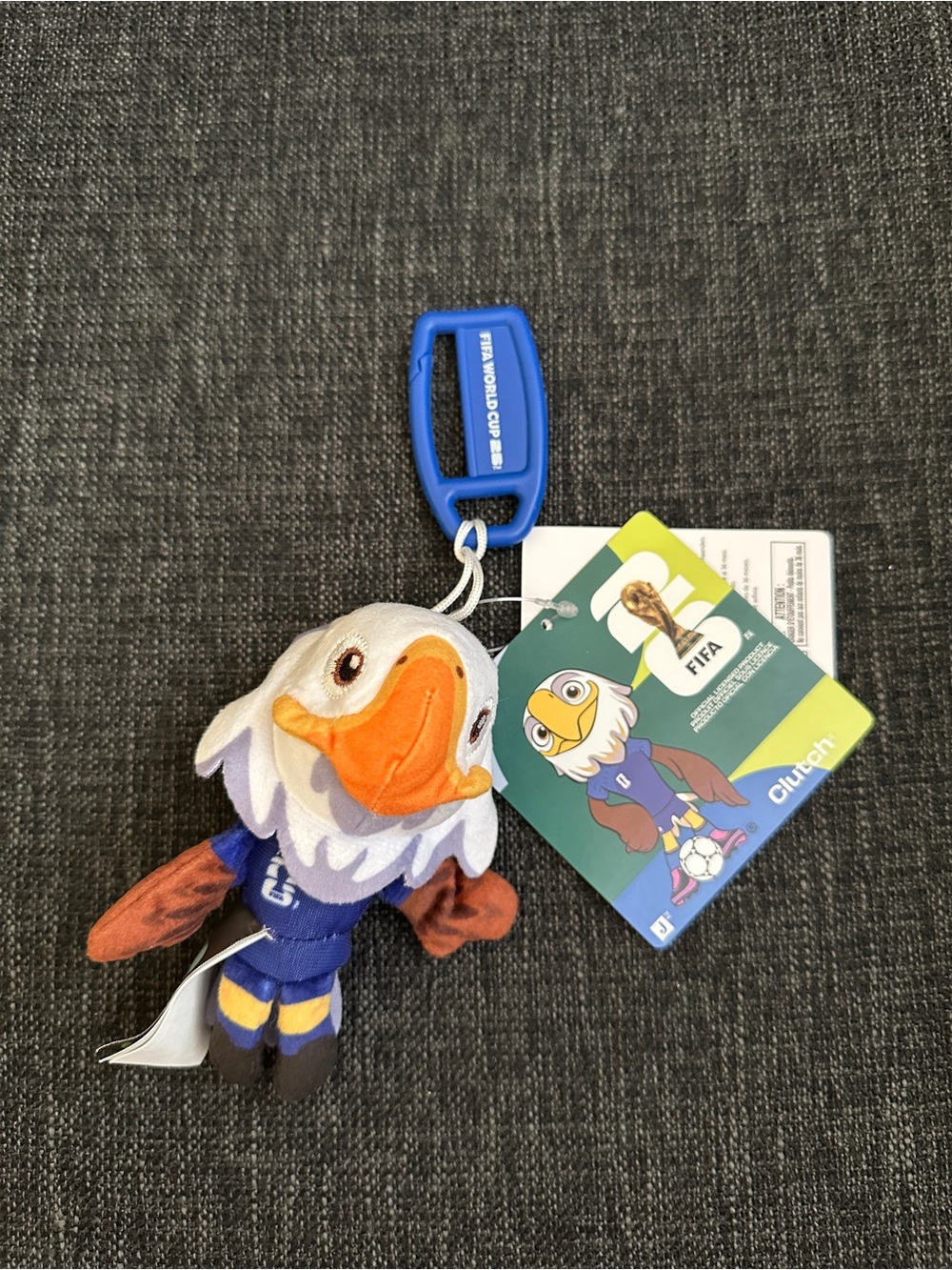 Jazwares FIFA 2026 World Cup USA Mascot Clutch Plush Keychain